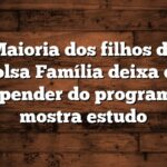 Maioria dos filhos do Bolsa Família deixa de depender do programa, mostra estudo