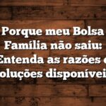 Porque meu Bolsa Família não saiu: Entenda as razões e soluções disponíveis